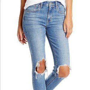 Brand new  levi 721 ripped high waisted jeans